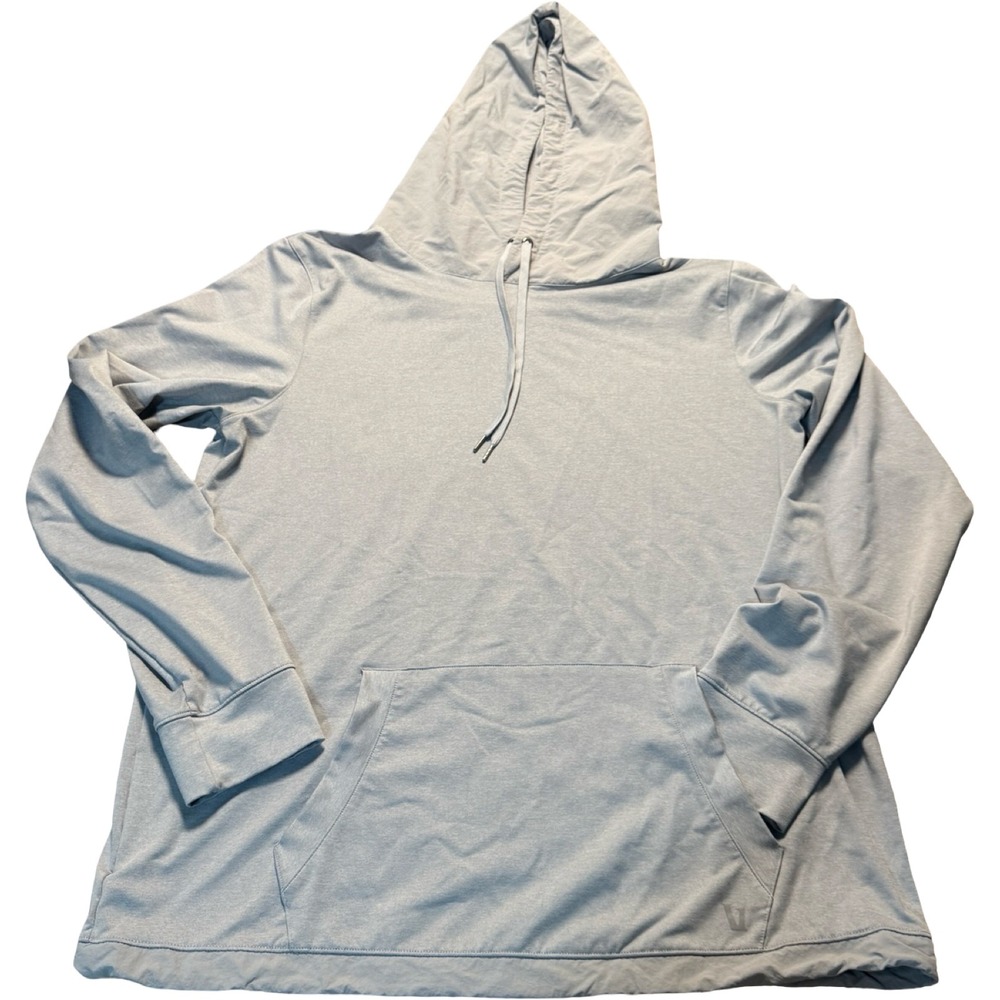 Vuori Performance Hoodie Mens Large Grey Good V264 Activewear Athleisure
